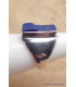 Bague Chevalière homme femme Lapis Lazuli brut taille 53 Bagues pierres naturelles YM28.5