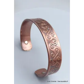 Bracelet magnétique celtique en cuivre 2 aimants - Bracelet Magnétique en Cuivre