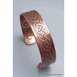 Bracelet en cuivre magnétique 6 aimants symbole celtique Bracelet Magnétique BTA24