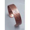 Bracelet en cuivre magnétique 6 aimants symbole celtique Bracelet Magnétique en Cuivre BTA24