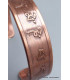Bracelet magnétique 6 aimants mantra de protection Bracelet Magnétique en Cuivre BTA27