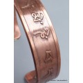 Bracelet magnétique 6 aimants mantra de protection Bracelet Magnétique en Cuivre BTA27