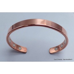 Bracelet magnétique 6 aimants en cuivre lisse Bracelet Magnétique BTA28