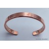 Bracelet magnétique 6 aimants en cuivre lisse Bracelet Magnétique en Cuivre BTA28