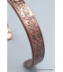 Bracelet magnétique 6 aimants motif floral Bracelet Magnétique en Cuivre BTA29