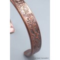 Bracelet magnétique 6 aimants motif floral Bracelet Magnétique en Cuivre BTA29