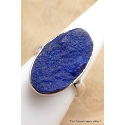 Bague ovale Lapis Lazuli brut taille 60 Bijoux en Lapis-lazuli YM28.6