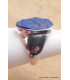 Chevalière Bague ovale Lapis Lazuli brut taille 56 Bagues pierres naturelles YM28.7