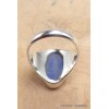 Chevalière Bague ovale Lapis Lazuli brut taille 56 Bagues pierres naturelles YM28.7