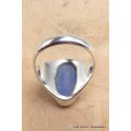 Chevalière Bague ovale Lapis Lazuli brut taille 56 Bagues pierres naturelles YM28.7