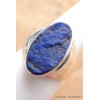 Chevalière Bague ovale Lapis Lazuli brut taille 56 Bagues pierres naturelles YM28.7