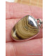Pendentif Schalenblende semi-oval Pendentifs pierres naturelles PU90.3