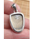 Pendentif Schalenblende semi-oval Pendentifs pierres naturelles PU90.3