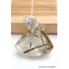 Pendentif Epidote sur Quartz bélière feuille Pendentifs pierres naturelles PU96.2