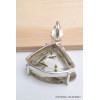Pendentif Epidote sur Quartz bélière feuille Pendentifs pierres naturelles PU96.2
