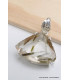 Pendentif Epidote sur Quartz bélière feuille Pendentifs pierres naturelles PU96.2