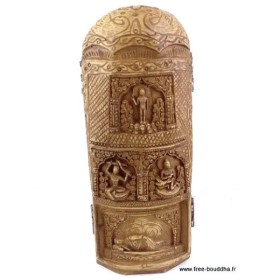 Autel temple bouddhiste Triptyque 20 cm Statuettes Bouddhistes TRYP2