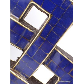 Décoration murale Noeud sans fin en Lapis lazuli Décoration tibétaine DECOLL1