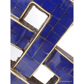Décoration murale Noeud sans fin en Lapis lazuli - Décoration tibétaine