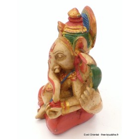 Petite statuette Ganesh 11.5 cm peinte à la main Objets Ganesh GAN7