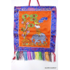 Tenture tibétaine Quatre Amis couleur orange Tentures tibétaines Bouddha QUAT 5