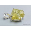 Bijou Pendentif Quartz Citron brut asymétrique Pendentifs pierres naturelles PU113.2