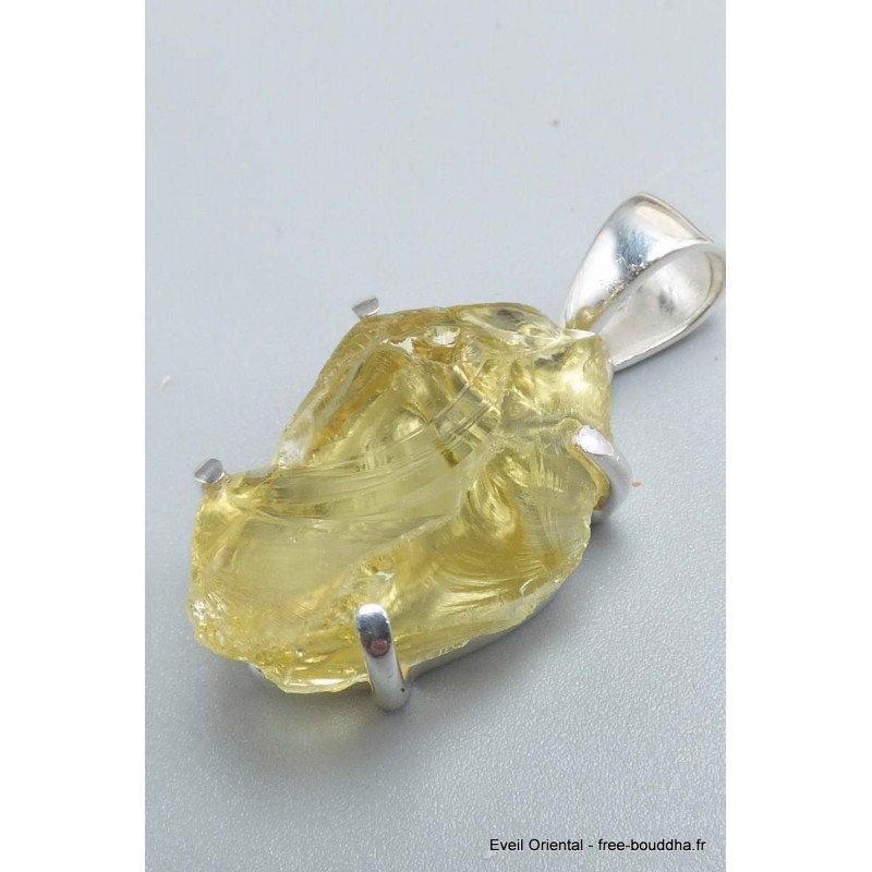 Bijou Pendentif en Quartz Citron brut Pendentifs pierres naturelles PU113.3