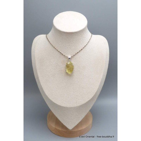 Bijou Pendentif en Quartz Citron brut Pendentifs pierres naturelles PU113.3