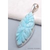 RARE pendentif Larimar sculpté main Pendentifs pierres naturelles PU112