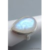 Bijou Pierre de lune bleue bague taille 61-h Bijoux en Pierre de lune CWA77.12