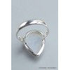 Bijou Pierre de lune bleue bague taille 61-h Bijoux en Pierre de lune CWA77.12