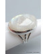 Bague Pierre de lune bleue taille 57 Bijoux en Pierre de lune CWA77.13