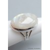 Bague Pierre de lune bleue taille 57 Bijoux en Pierre de lune CWA77.13