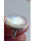Bague Pierre de lune bleue taille 57 Bijoux en Pierre de lune CWA77.13
