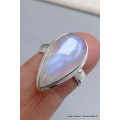 Bague goutte Pierre de lune bleue taille 55 Bijoux en Pierre de lune CWA77.17