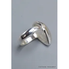 Bague goutte Pierre de lune bleue taille 55 - Bijoux en Pierre de lune