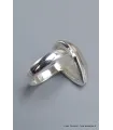 Bague goutte Pierre de lune bleue taille 55 - Bijoux en Pierre de lune