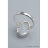 Bague ovale Pierre de lune arc-en-ciel taille 59 Bijoux en Pierre de lune CWA77.19