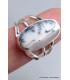 Bague Merlinite ovale 3 anneaux taille 59 Bagues pierres naturelles PU110.6