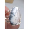 Bague Merlinite ovale 3 anneaux taille 59 Bagues pierres naturelles PU110.6