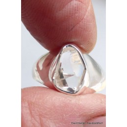 Bague chevalière homme Diamant d'Herkimer taille 58 Bijoux en Diamant d'Herkimer YM34.5