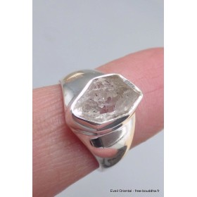 Chevalière homme femme Diamant d'Herkimer taille 52 Bijoux en Diamant d'Herkimer YM34.7