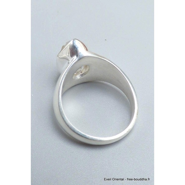 Chevalière homme femme Diamant d'Herkimer taille 52 Bijoux en Diamant d'Herkimer YM34.7