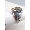 Chevalière homme en Pyrite dorée taille 59 Bijoux en Pyrite YM30.6