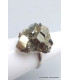 Grosse bague en Pyrite dorée taille 58 Bijoux en Pyrite YM30.9