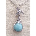 Collier Girafe en Larimar Colliers pierres naturelles fines PU105.4