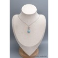 Collier Girafe en Larimar Colliers pierres naturelles fines PU105.4