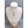 Collier Pendentif Pierre naturelle Girafe en Larimar - Colliers pierres naturelles fines