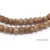 Mala tibétain 108 perles en os de buffle spirales Mala tibétain 108 perles AA126