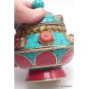 Boîte à bijoux tibétaine mantra et Bouddhas Artisanat tibétain bouddhiste BAB1
